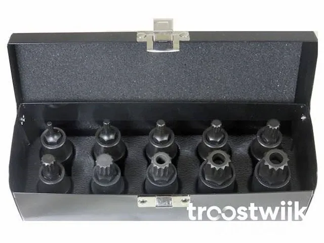 3x10 dlg krachtdoppenset torx, veeltand en inbus - afbeelding 8 van  9