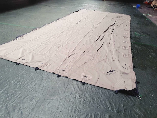 3x11m taupe stretch tentzeil - afbeelding 1 van  2