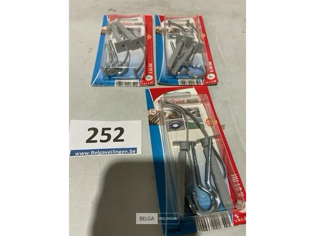 3x2 fischer nylon tuimelplug k54 met schroefhaak - afbeelding 1 van  3