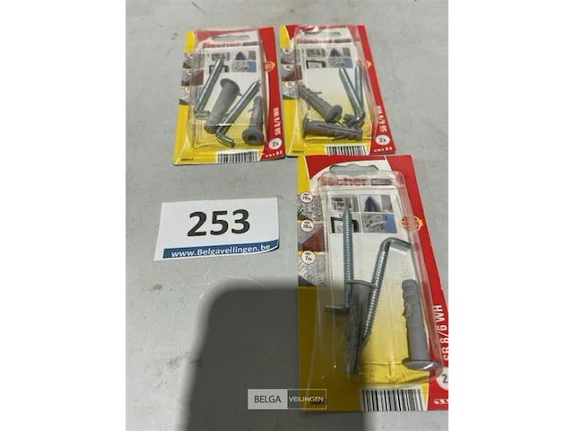 3x2 fischer plug met haak 5x65 - afbeelding 1 van  3