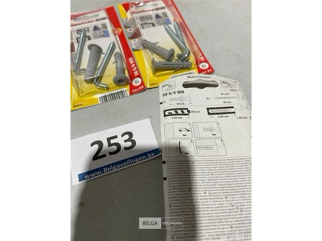 3x2 fischer plug met haak 5x65 - afbeelding 3 van  3
