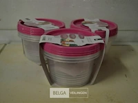3x3 eh bewaardoosjes 1230ml - afbeelding 1 van  2