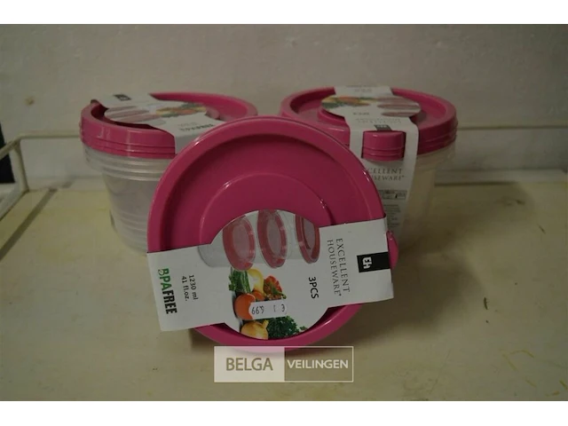 3x3 eh bewaardoosjes 1230ml - afbeelding 1 van  3