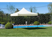 3x3m partytent - zand - vouwtent.eu - afbeelding 2 van  6