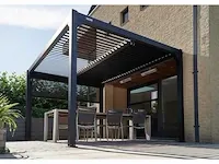 3x3m terrasoverkapping met lamellendak - afbeelding 3 van  10