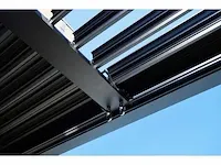 3x3m terrasoverkapping met lamellendak - afbeelding 8 van  10