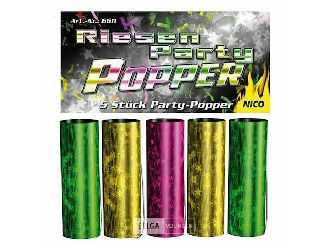 3x5 partypoppers - afbeelding 1 van  1