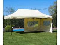 3x6m partytent - zand - vouwtent.eu - afbeelding 1 van  7
