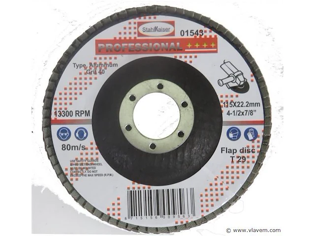3xlamellenschijf 115mm - afbeelding 1 van  4