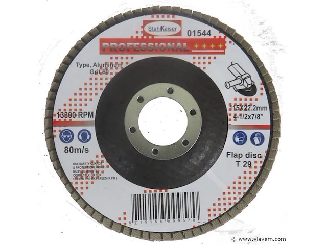 3xlamellenschijf 115mm - afbeelding 3 van  4