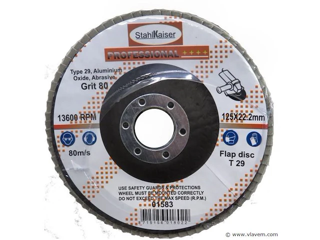 3xlamellenschijf 115mm - afbeelding 4 van  4