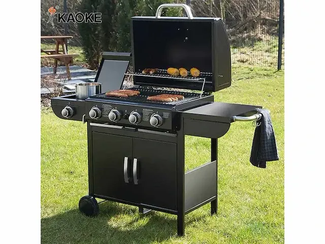 4 + 1 gasgrill met hoofdbrander - afbeelding 1 van  5