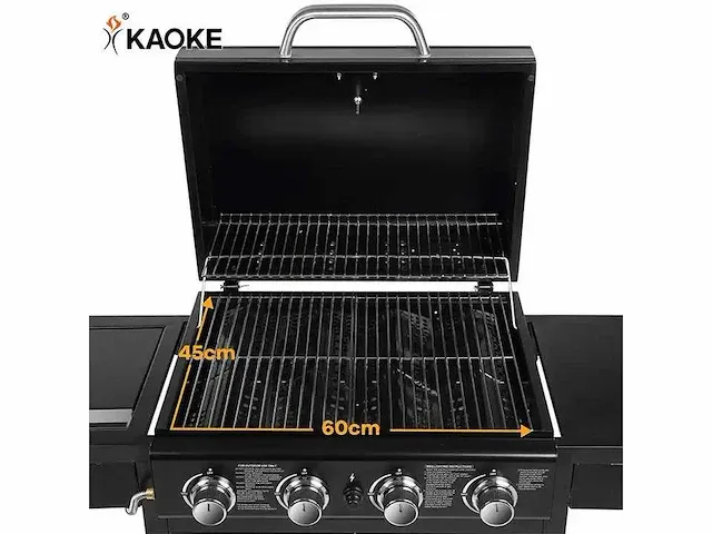 4 + 1 gasgrill met hoofdbrander - afbeelding 5 van  5