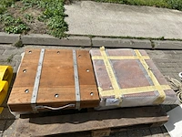 4 afstempelblokken in hout - afbeelding 1 van  3