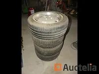 4 banden op aluminium velgen - afbeelding 2 van  3