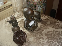 4 beeldjes "baby" waarvan 2 beeldjes gesigneerd "wanders" - afbeelding 4 van  5