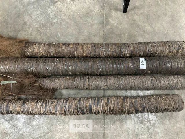 4 beklede houten palen - afbeelding 6 van  6