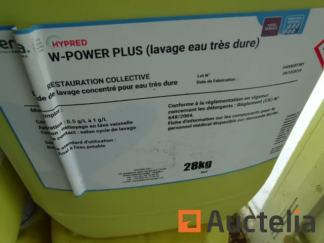4 blikjes van 25 liter wasproducten voor tafelgerei en auto, vrachtwagen,.. kersia - afbeelding 2 van  3