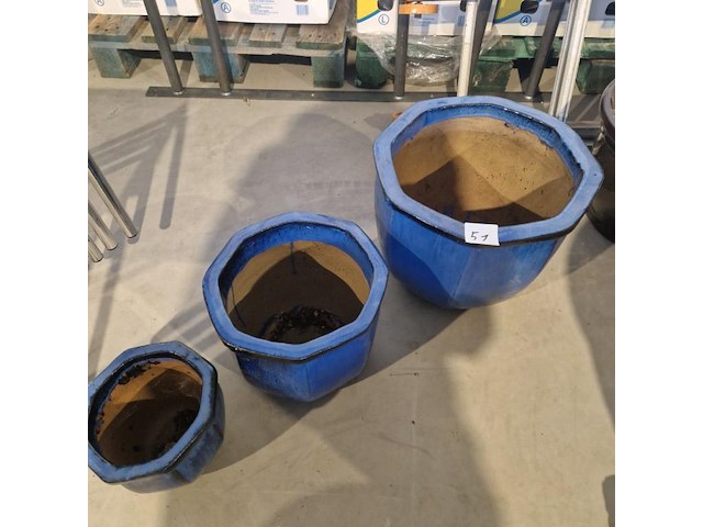 4 bloempotten - afbeelding 1 van  2