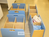 4 boekenkistjes op wielen - afbeelding 2 van  2