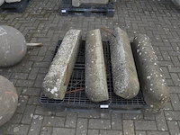 4 borduren 1 m afgerond (zonder pvc pallet) - afbeelding 1 van  4