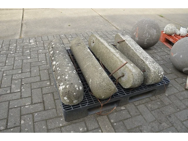 4 borduren 1 m afgerond (zonder pvc pallet) - afbeelding 4 van  4