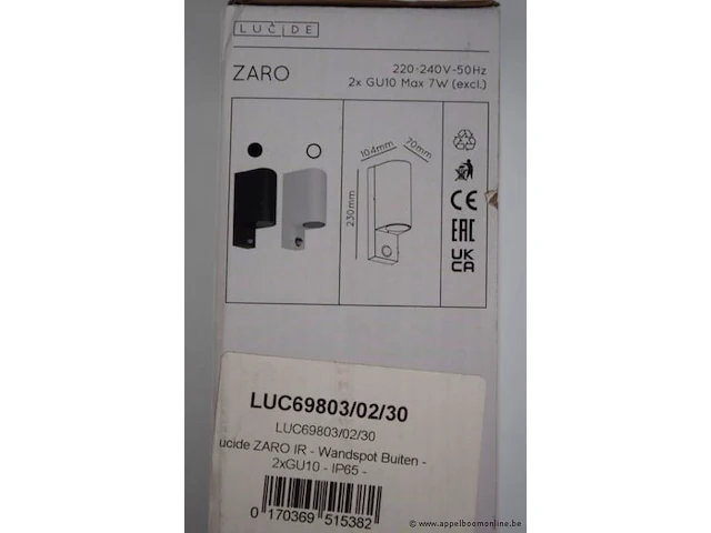 4 buitenwandsports lucide zaro ip65 - afbeelding 2 van  2