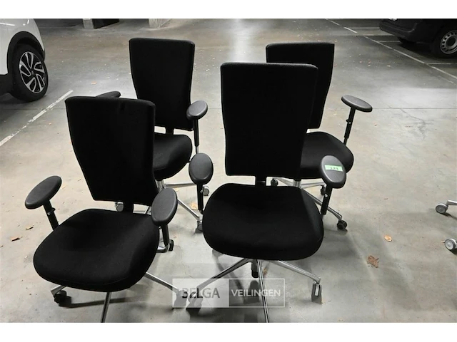 4 bureelstoelen - afbeelding 1 van  2