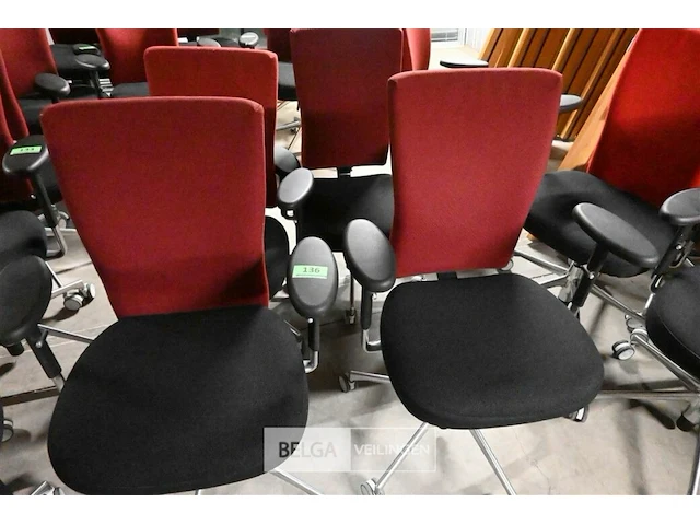 4 bureelstoelen - afbeelding 1 van  2