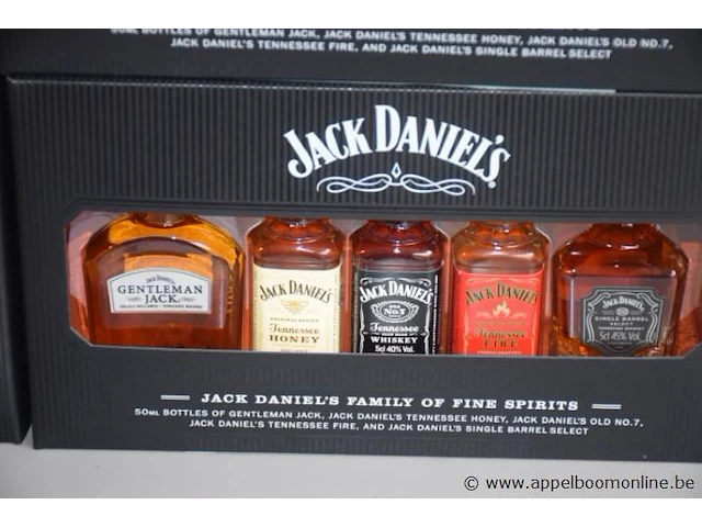 4 cadeausets à 5 flesjes jack daniels 40% - afbeelding 2 van  3