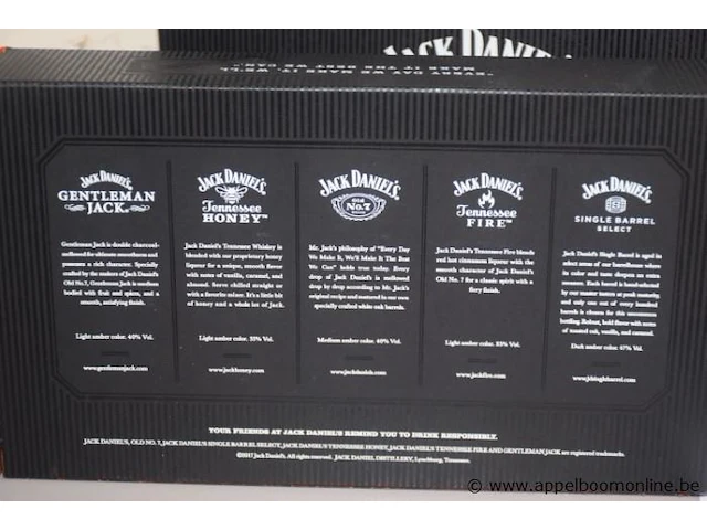 4 cadeausets à 5 flesjes jack daniels 40% - afbeelding 3 van  3