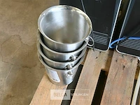 4 champagne emmers inox - afbeelding 2 van  3