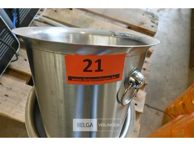 4 champagne emmers inox - afbeelding 3 van  3