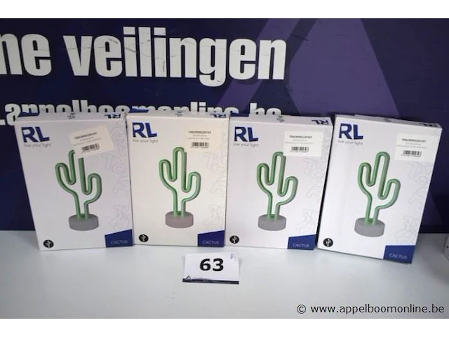 4 decoratieve led tafellampen rl cactus - afbeelding 1 van  2