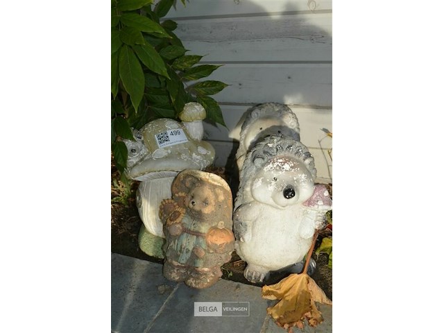 4 decoratieve tuinbeeldjes - afbeelding 1 van  4