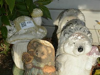 4 decoratieve tuinbeeldjes - afbeelding 1 van  4