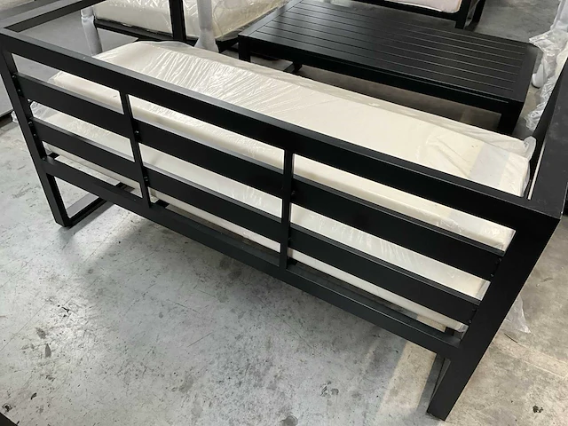 4-delige alu loungeset liv•out - taupe - afbeelding 5 van  6