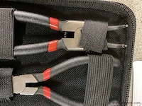 4 delige borgveer tangen set in etui 125mm - afbeelding 2 van  3