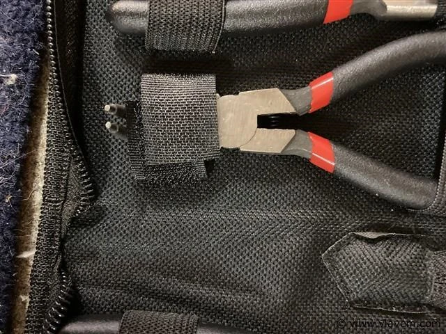 4 delige borgveer tangen set in etui 125mm - afbeelding 3 van  3