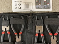 4 delige borgveer tangen set in etui 125mm - afbeelding 1 van  3