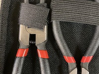 4 delige borgveer tangen set in etui 125mm - afbeelding 2 van  3