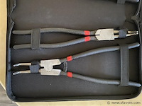 4 delige borgveer tangen set in etui 330mm - afbeelding 3 van  5