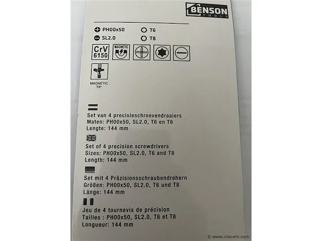 4 delige precisie schroevendraaier set - afbeelding 2 van  2