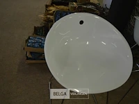 4 design krukken wit plastiek ijzer onderstel - afbeelding 3 van  3