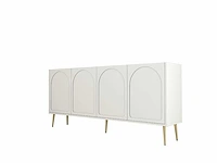 4-deurs dressoir crème, goud - afbeelding 5 van  6