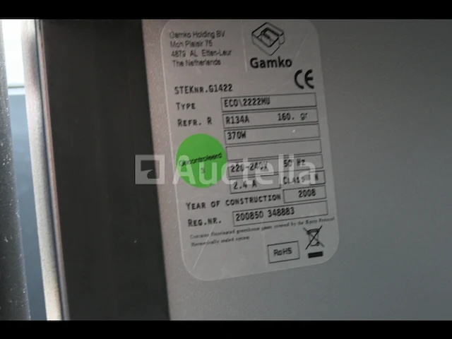 4-deurs koelvitrine en geïntegreerde koelunit gamko eco 2222mu - afbeelding 5 van  9