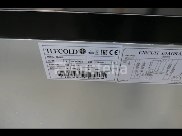 4-deurs koelvitrine en geïntegreerde koelunit tefcold cbc 410 - afbeelding 10 van  12