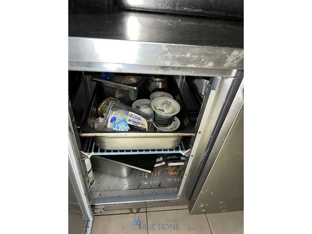 4-deurs rvs gekoelde werktafel combisteal - afbeelding 4 van  5