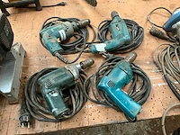 4 diverse boormachines wo metabo en makita - afbeelding 1 van  5