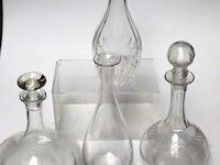 4 diverse caraffen wo kristal - afbeelding 1 van  3